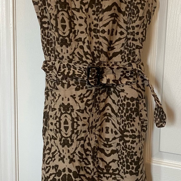 Leopard Print Belted Dress - Picture 1 of 2